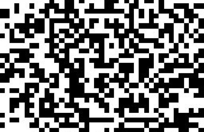 QR Code to take the library survey